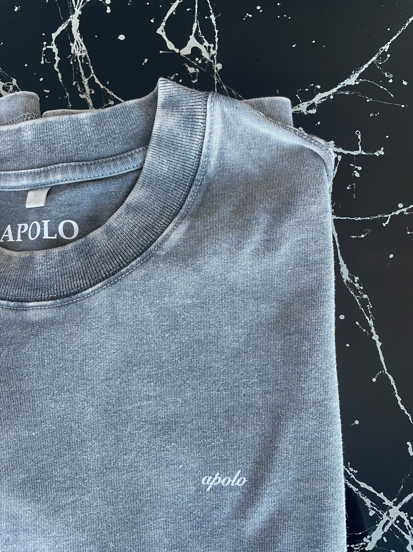 WASHED GRAY STARS SHIRT