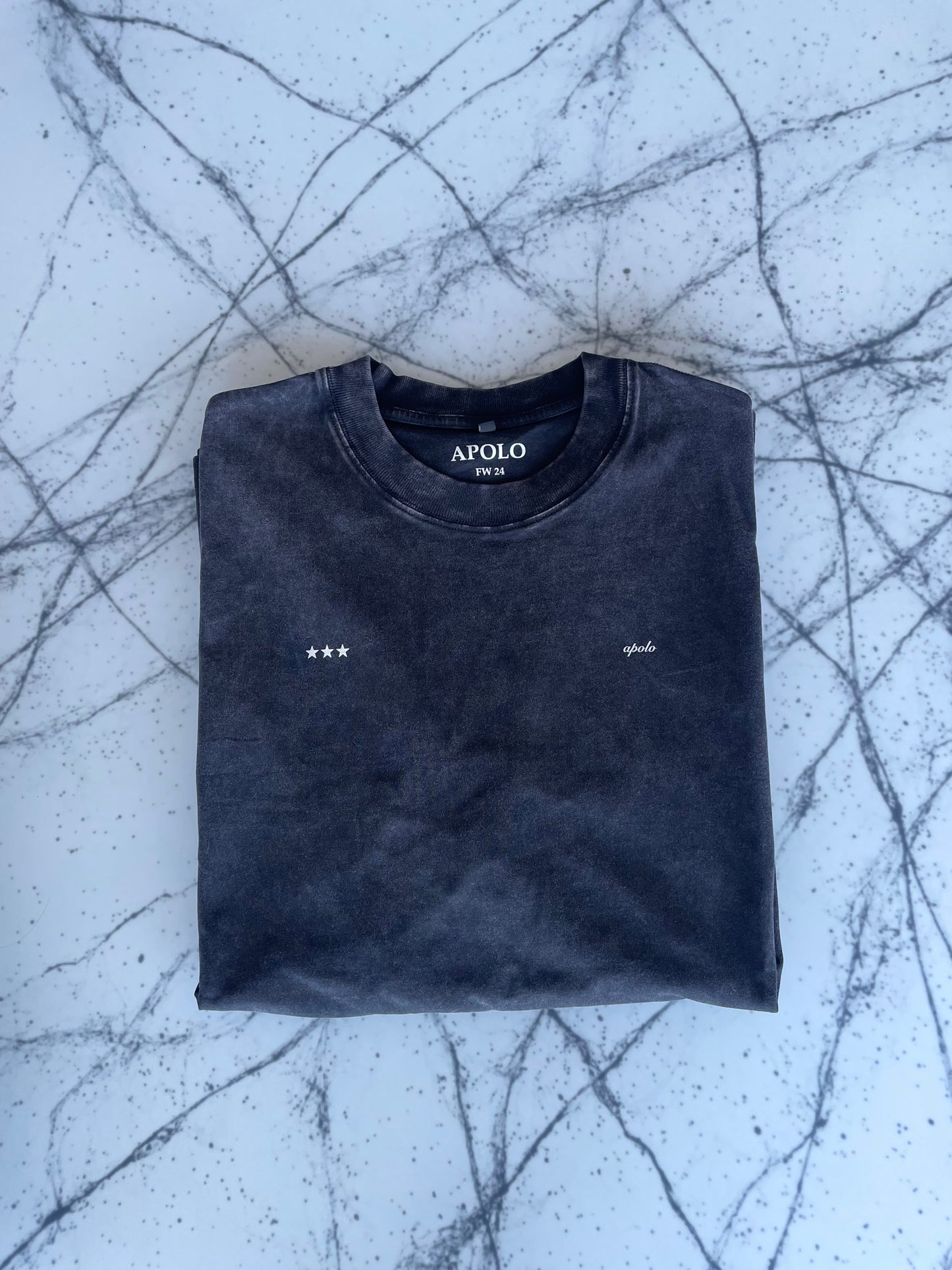 WASHED BLACK STARS SHIRT