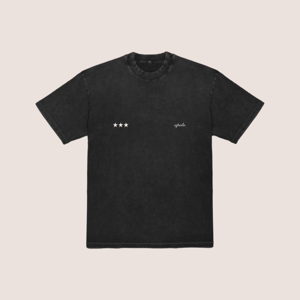 WASHED BLACK STARS SHIRT