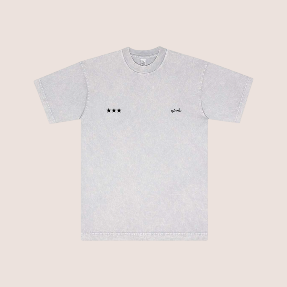 WASHED WHITE STARS SHIRT