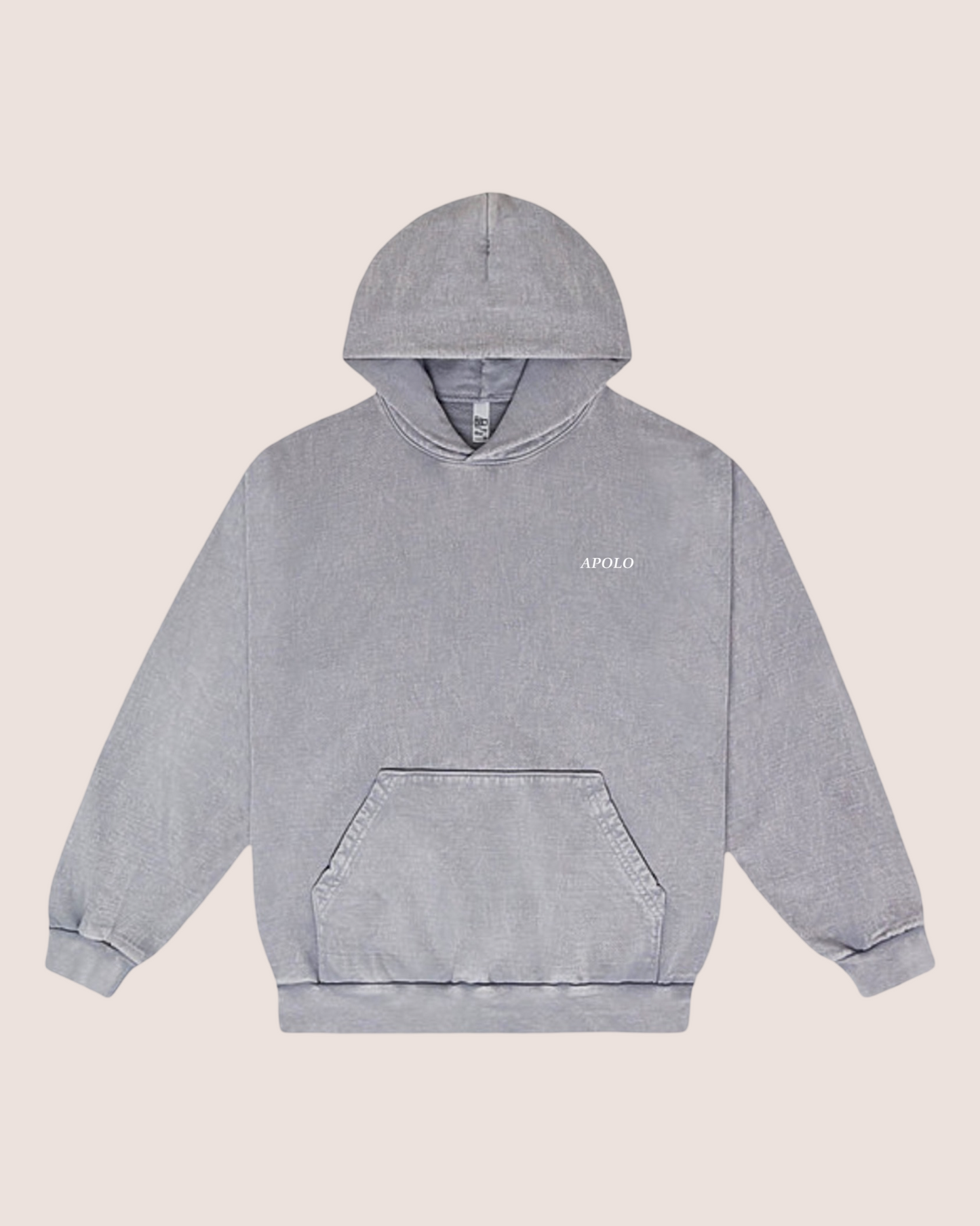 PREMIUM VINTAGE GRAY CURSIVE HOODIE