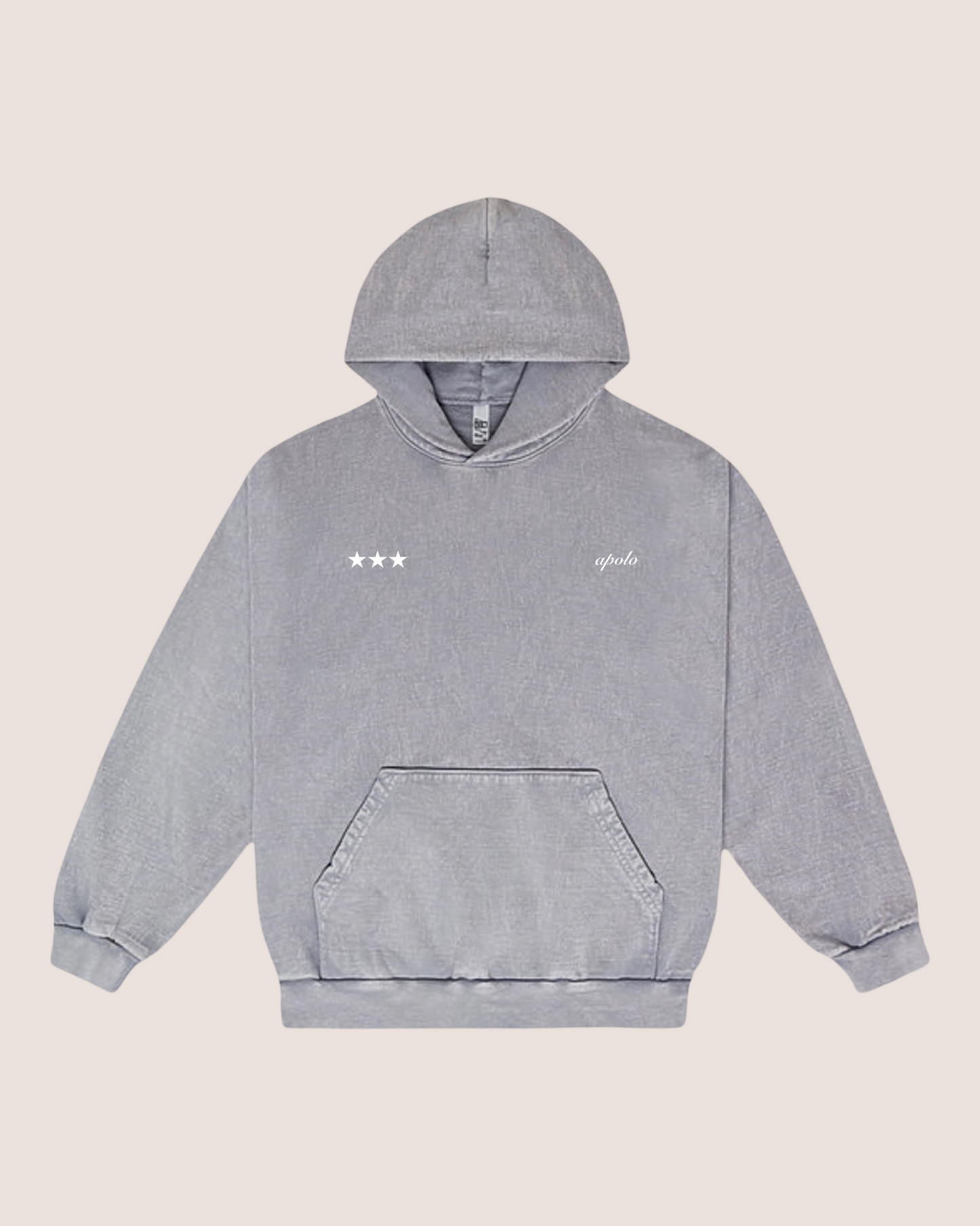 PREMIUM VINTAGE GRAY STARS HOODIE